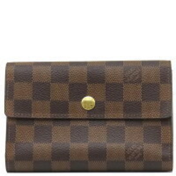 Louis Vuitton Portefeuille Alexandra Tri Wallet Damier Canvas Brown - Picture 1 of 9